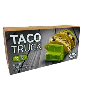 NIB Genuine Fred Taco Truck Orange & Green Taco‎ Holder Set of Two